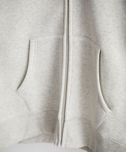 Rocky Monroe（ロッキーモンロー）の「オーバーサイズ ヘビーウェイト裏起毛フルジップパーカー（パーカー・メンズ・オートミール/チャコール/グリーン/ライトブラウン/ブラック・M/L/LL）」の20枚目の写真