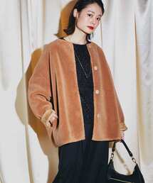 URBAN RESEARCH ROSSO WOMEN（アーバンリサーチ　ロッソ）の「シルクウールボアリバーシブルコート（その他アウター）」