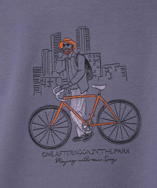 LAKOLE(ラコレ)の「ヒゲダンボールシティプルオーバー / 146599(スウェット・メンズ・ホワイト/チャコール/パープル・X-LARGE/MEDIUM/LARGE)」の18枚目の写真