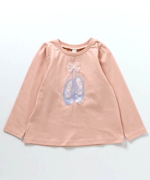 apres les cours（アプレレクール）の「3柄GIRLSモチーフTシャツ（Tシャツ/カットソー・キッズ・ラベンダー/ピンク/アイボリー・140/130/120/110/100/90/80）」の12枚目の写真