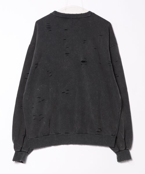 SPINNS（スピンズ）の「グランジ＆ストリート/ヴィンテージ加工ダメージデザインスウェット（スウェット・メンズ・ブラック/ベージュ・ONESIZE）」の10枚目の写真