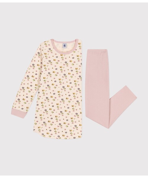 【セール】スウェット長袖チュニックパジャマ（ルームウェア/パジャマ）｜PETIT BATEAU（プチバトー）