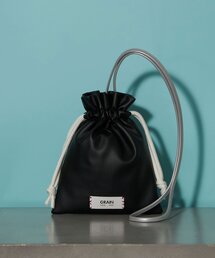 GRAIN | 【GRAIN/グレイン】バイカラーミニ巾着ショルダーバッグ ＃Owl(ショルダーバッグ)