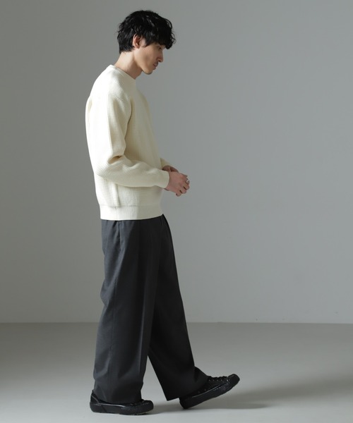 NANO universe(ナノユニバース)の「スポンディッシュ クルーネック(ニット/セーター・メンズ・ブラウン/オフホワイト/ブルーグレー・L/M)」の17枚目の写真