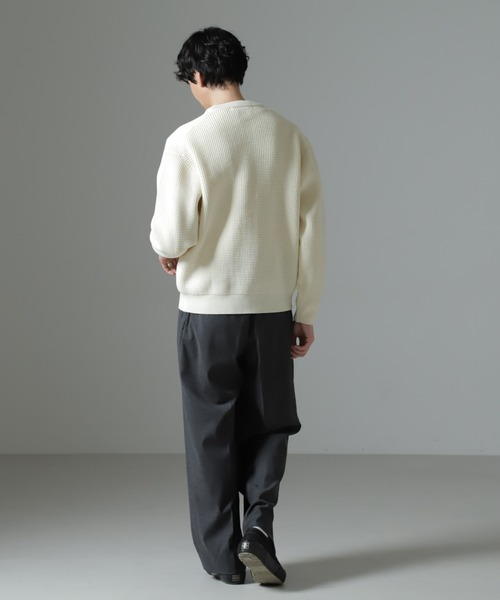 NANO universe(ナノユニバース)の「スポンディッシュ クルーネック(ニット/セーター・メンズ・ブラウン/オフホワイト/ブルーグレー・L/M)」の18枚目の写真