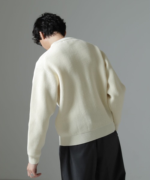 NANO universe(ナノユニバース)の「スポンディッシュ クルーネック(ニット/セーター・メンズ・ブラウン/オフホワイト/ブルーグレー・L/M)」の15枚目の写真