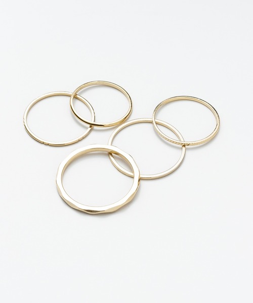 ciite'(シーテ)の「リング 5セット / ring five set(リング・レディース・ゴールド・FREE)」の1枚目の写真