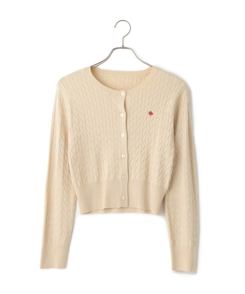 新品✨【POLO BCS】VIS別注ミニケーブルコンパクトニットカーディガン VIS(ビス) / 【新色追加】【POLO BCS】VIS別注ミニケーブル