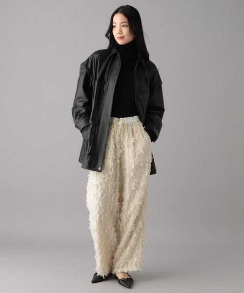 【新品】Alley by w closet エコレザーBIGブルゾン 新品】Alley by w closet エコレザーBIGブルゾン - メルカリ