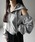 me+em selecti~[ZNgj́uy Qcolor zI[vV_[JbgAEgWbvAbvp[J[ ^ open shoulder cut out zip up hoodieip[J[jvbO[