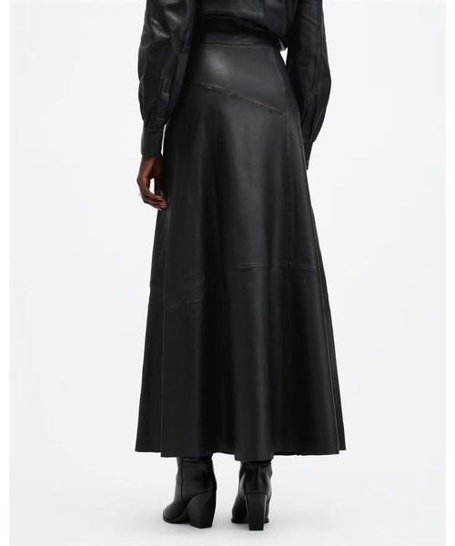 ALLSAINTS(オールセインツ)の「GIANA LEATHER MAXI SKIRT | GIANA レザー マキシ スカート(スカート・レディース・ブラック・4/6/8)」の6枚目の写真