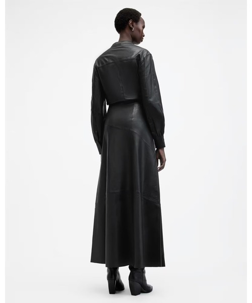 ALLSAINTS(オールセインツ)の「GIANA LEATHER MAXI SKIRT | GIANA レザー マキシ スカート(スカート・レディース・ブラック・4/6/8)」の7枚目の写真
