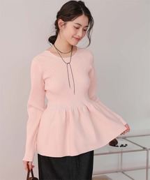 ペプラム」に該当するピンク/桃色系のレディースファッション通販