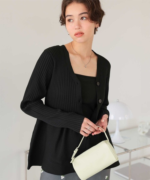 セール】前後2wayペプラムニットトップス（ニット/セーター