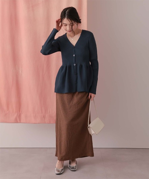 セール】【新色追加/2026 SPRING COLLECTION】前後2wayペプラムニット