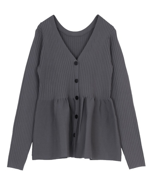 セール】前後2wayペプラムニットトップス（ニット/セーター