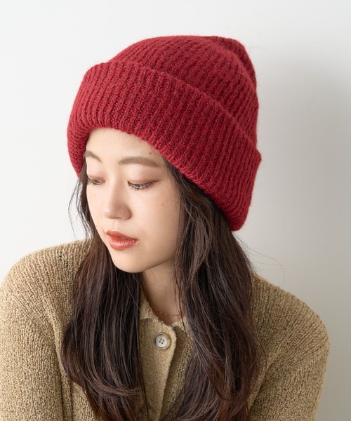 CIAOPANIC TYPY（チャオパニックティピー）の「ニットキャップ（ニットキャップ/ビーニー・レディース・グレー/レッド/ブラック/オフホワイト・ONE SIZE）」の7枚目の写真