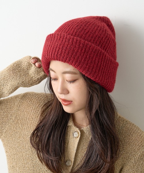 CIAOPANIC TYPY（チャオパニックティピー）の「ニットキャップ（ニットキャップ/ビーニー・レディース・グレー/レッド/ブラック/オフホワイト・ONE SIZE）」の8枚目の写真