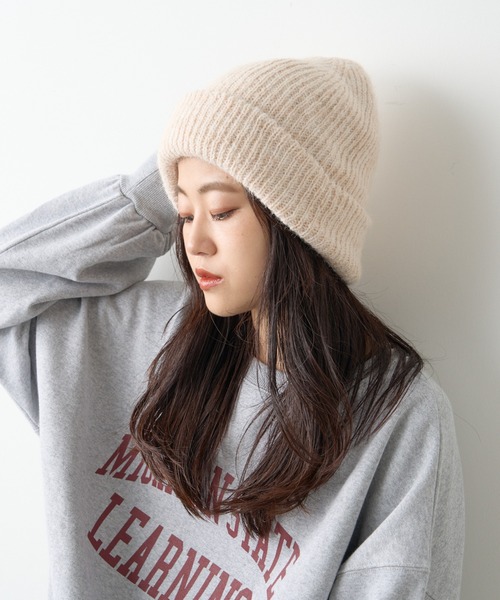 CIAOPANIC TYPY（チャオパニックティピー）の「ニットキャップ（ニットキャップ/ビーニー・レディース・グレー/レッド/ブラック/オフホワイト・ONE SIZE）」の13枚目の写真