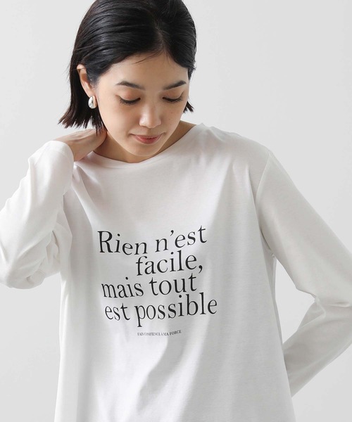 Gready Brilliant（グレディブリリアン）の「Ｒｉｅｎスムースカットソー（Tシャツ/カットソー・レディース・ブラック/オフホワイト・38）」の10枚目の写真