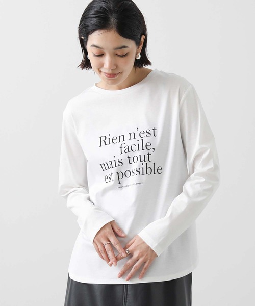 Gready Brilliant（グレディブリリアン）の「Ｒｉｅｎスムースカットソー（Tシャツ/カットソー・レディース・ブラック/オフホワイト・38）」の11枚目の写真