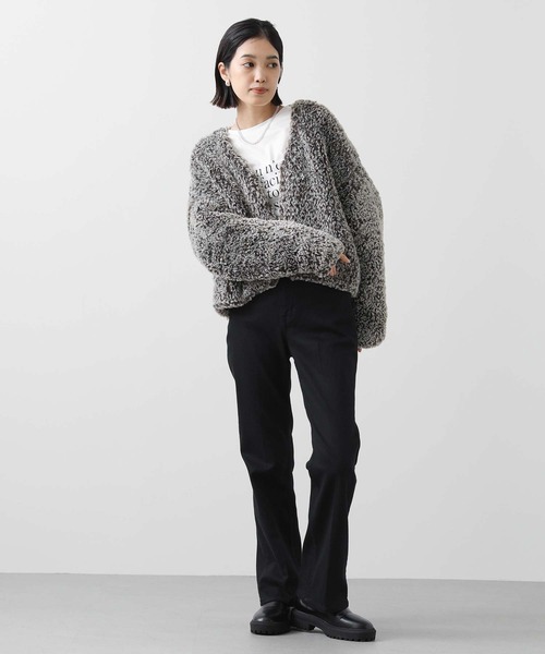 Gready Brilliant（グレディブリリアン）の「Ｒｉｅｎスムースカットソー（Tシャツ/カットソー・レディース・ブラック/オフホワイト・38）」の14枚目の写真