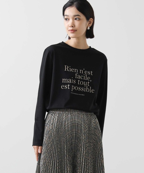 Gready Brilliant（グレディブリリアン）の「Ｒｉｅｎスムースカットソー（Tシャツ/カットソー・レディース・ブラック/オフホワイト・38）」の20枚目の写真