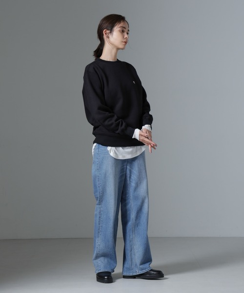 Champion(チャンピオン)の「Champion/CREW NECK SWEATSHIRT(スウェット・レディース・ブラック/ダークグレー/オートミール・M)」の21枚目の写真