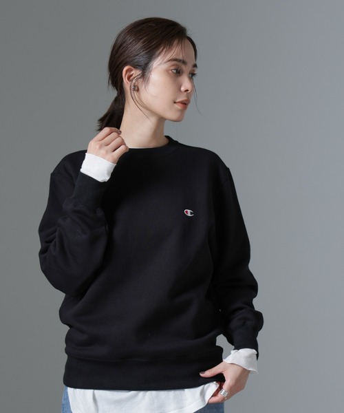 Champion(チャンピオン)の「Champion/CREW NECK SWEATSHIRT(スウェット・レディース・ブラック/ダークグレー/オートミール・M)」の18枚目の写真