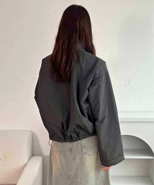 apres jour clair（アプレジュールクレア）の「【apres jour clair】中綿リボンポケットデザインジャケット【ZOZOTOWN限定アイテム】（ブルゾン・レディース・ダークブラウン/チャコールグレー/アイボリー・X-LARGE/フリー）」の13枚目の写真