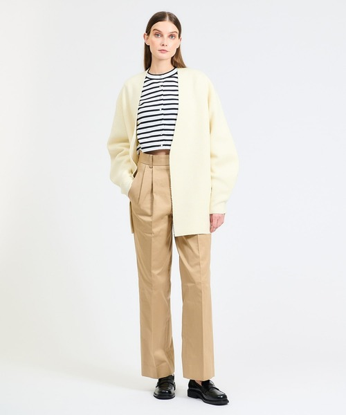 ESTNATION（エストネーション）の「ESTNATION / フーディーコンビ ニットアウター（その他アウター・レディース・イエロー/オフホワイト/ブラック/チャコールグレー・FREE）」の13枚目の写真