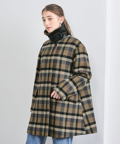 UNITED ARROWS（ユナイテッドアローズ）の「スタンドカラー ミドルコート（その他アウター・レディース・オフホワイト/ブラック/その他2・36/38/34）」の19枚目の写真