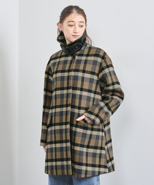 UNITED ARROWS（ユナイテッドアローズ）の「スタンドカラー ミドルコート（その他アウター・レディース・オフホワイト/ブラック/その他2・36/38/34）」の20枚目の写真