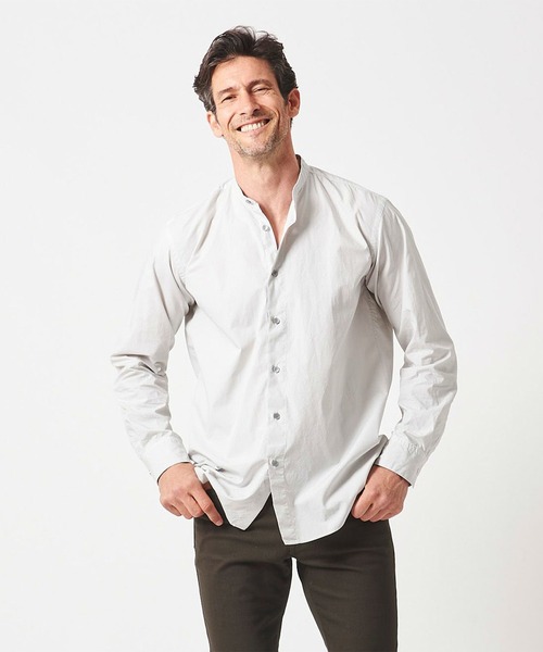 連休セール】≪junhashimoto≫BANDCOLLAR SHIRT セール】BANDCOLLAR SHIRT（シャツ/ブラウス）｜junhashimoto（ジュン
