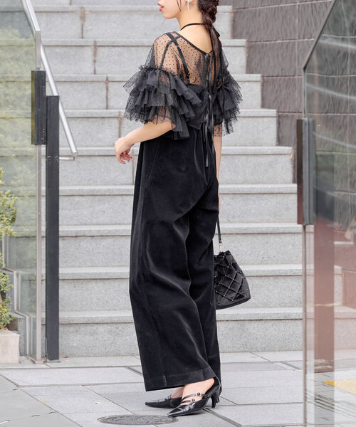 チュールブラウスセットコンビネゾン FRAY I.D フレイアイディー チュールブラウスセットコンビネゾン