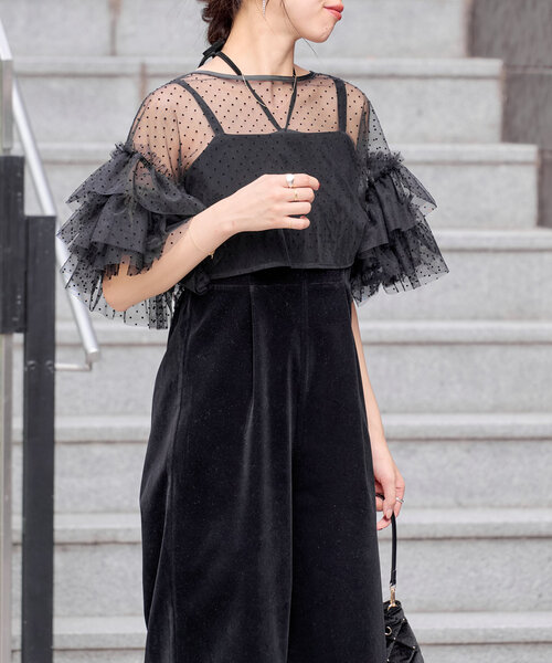チュールブラウスセットコンビネゾン FRAY I.D｜チュールブラウスセットコンビネゾン | Rakuten