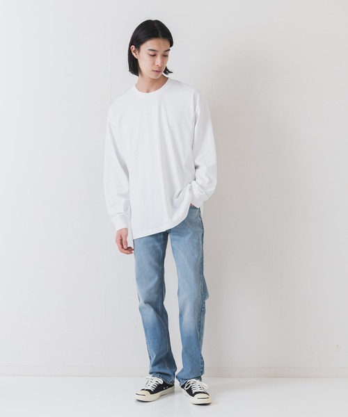 Levi's(リーバイス)の「【Levi’s/リーバイス】【脱ぎ履き楽々 太股から裾にかけてすっと落ちる綺麗なストレート】SL505 レギュラーストレート ジップフライ ストレッチ 定番デニム(デニムパンツ・メンズ・クリアブルー/ダークブルー/ブルー/サックスブルー/ダークインディゴブルー/スカイブルー/インディゴブルー/ブルー系その他/ダークネイビー/ネイビー/ブルー系その他2・36inch/34inch/32inch/30inch/28inch/33inch/29inch/31inch)」の12枚目の写真