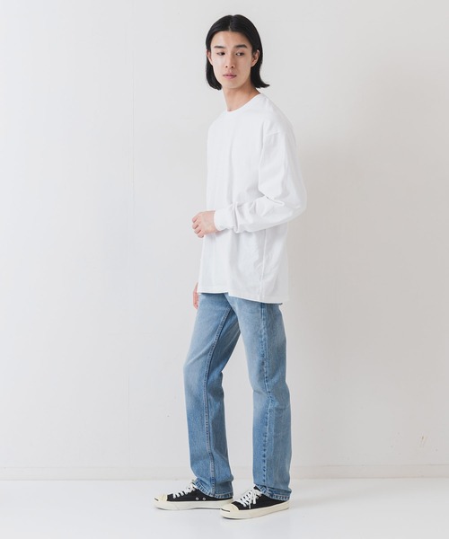 Levi's(リーバイス)の「【Levi’s/リーバイス】【脱ぎ履き楽々 太股から裾にかけてすっと落ちる綺麗なストレート】SL505 レギュラーストレート ジップフライ ストレッチ 定番デニム(デニムパンツ・メンズ・クリアブルー/ダークブルー/ブルー/サックスブルー/ダークインディゴブルー/スカイブルー/インディゴブルー/ブルー系その他/ダークネイビー/ネイビー/ブルー系その他2・36inch/34inch/32inch/30inch/28inch/33inch/29inch/31inch)」の15枚目の写真