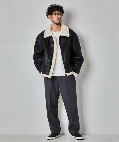 HINSON（ヒンソン）の「HINSON/ヒンソン 別注 フェイクムートン B-3