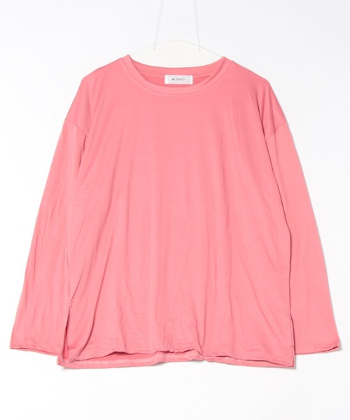 H.TOKYO(エイチトウキョウ)の「BIGシルエット/サイドスリットロンT(Tシャツ/カットソー・レディース・ブラック/ホワイト/ピンク・XX-LARGE/X-LARGE/LARGE)」の8枚目の写真