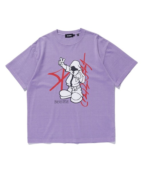 【XLARGE】PIGMENT DYED PEACE AND FORTUNE Tシャツ セール】PIGMENT DYED PEACE AND FORTUNE S/S TEE（Tシャツ