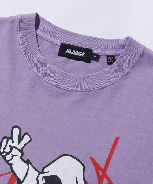 【XLARGE】PIGMENT DYED PEACE AND FORTUNE Tシャツ セール】PIGMENT DYED PEACE AND FORTUNE S/S TEE（Tシャツ