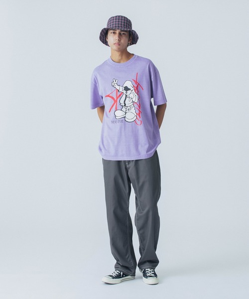 【XLARGE】PIGMENT DYED PEACE AND FORTUNE Tシャツ XLARGE（エクストララージ）の「PIGMENT DYED PEACE AND FORTUNE