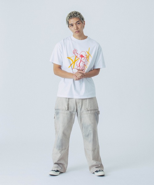 セール】PIGMENT DYED PEACE AND FORTUNE S/S TEE（Tシャツ