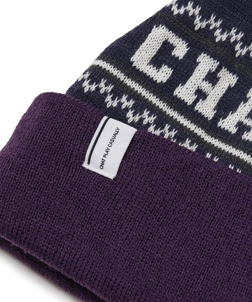 87mm(87mm)の「【UNISEX】Mmlg/スキーニットハット(ニットキャップ/ビーニー・レディース・ネイビー/チャコール・FREE)」の15枚目の写真