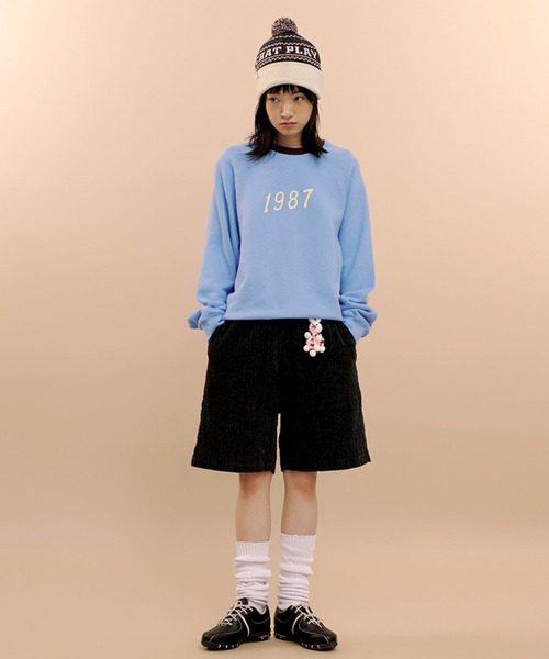 87mm(87mm)の「【UNISEX】Mmlg/スキーニットハット(ニットキャップ/ビーニー・レディース・ネイビー/チャコール・FREE)」の4枚目の写真