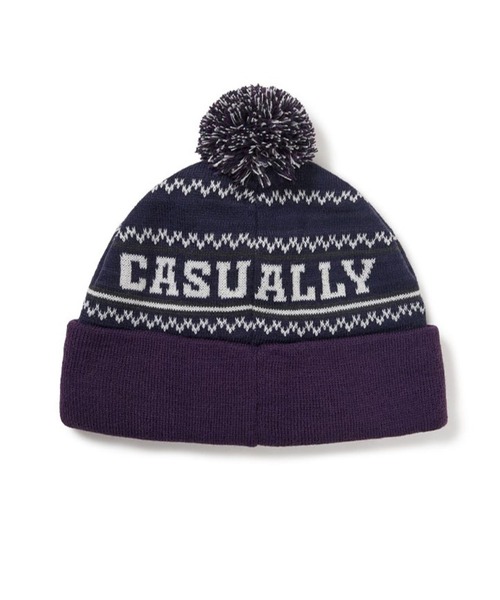 87mm(87mm)の「【UNISEX】Mmlg/スキーニットハット(ニットキャップ/ビーニー・レディース・ネイビー/チャコール・FREE)」の11枚目の写真