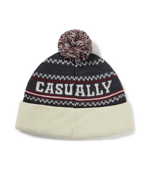 87mm(87mm)の「【UNISEX】Mmlg/スキーニットハット(ニットキャップ/ビーニー・レディース・ネイビー/チャコール・FREE)」の13枚目の写真