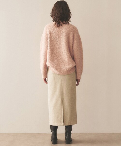 cloenc（クロエンス）の「◆【手洗い可】ジャージIラインスカート（スカート・レディース・ブラック/ベージュ/ブラウン系その他・01/02/03）」の6枚目の写真