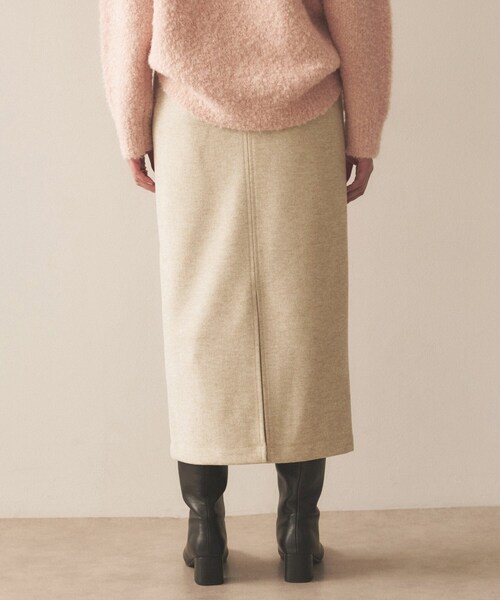 cloenc（クロエンス）の「◆【手洗い可】ジャージIラインスカート（スカート・レディース・ブラック/ベージュ/ブラウン系その他・01/02/03）」の8枚目の写真